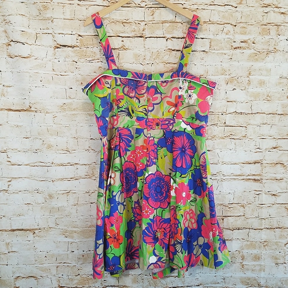 Beach Bash Floral Retro Rockabilly Dress - Picture 4 of 6